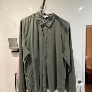 James Perse Men's Green Shirt